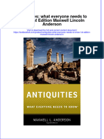 Textbook Antiquities What Everyone Needs To Know 1St Edition Maxwell Lincoln Anderson Ebook All Chapter PDF