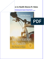 PDF An Invitation To Health Dianne R Hales Ebook Full Chapter