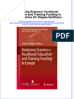 PDF Analysing Erasmus Vocational Education and Training Funding in Europe Carlos de Olague Smithson Ebook Full Chapter
