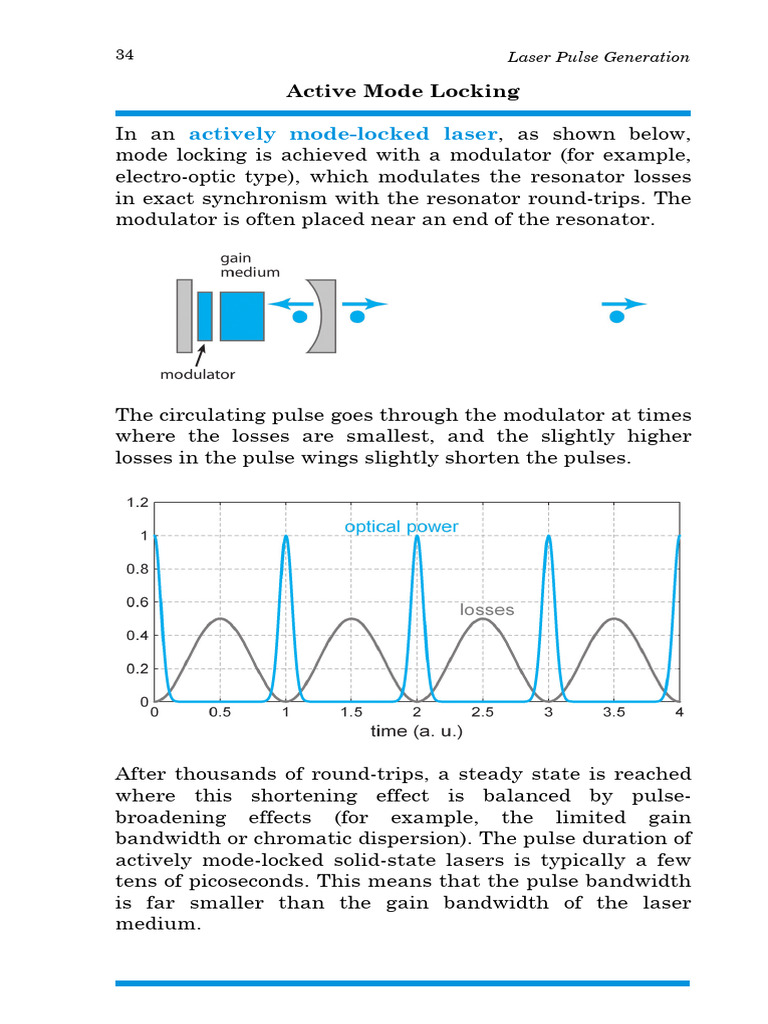 Field Guide to Laser Pulse Generation | PDF | Radiation | Optics
