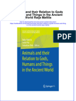 Textbook Animals and Their Relation To Gods Humans and Things in The Ancient World Raija Mattila Ebook All Chapter PDF