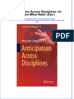 Download textbook Anticipation Across Disciplines 1St Edition Mihai Nadin Eds ebook all chapter pdf 