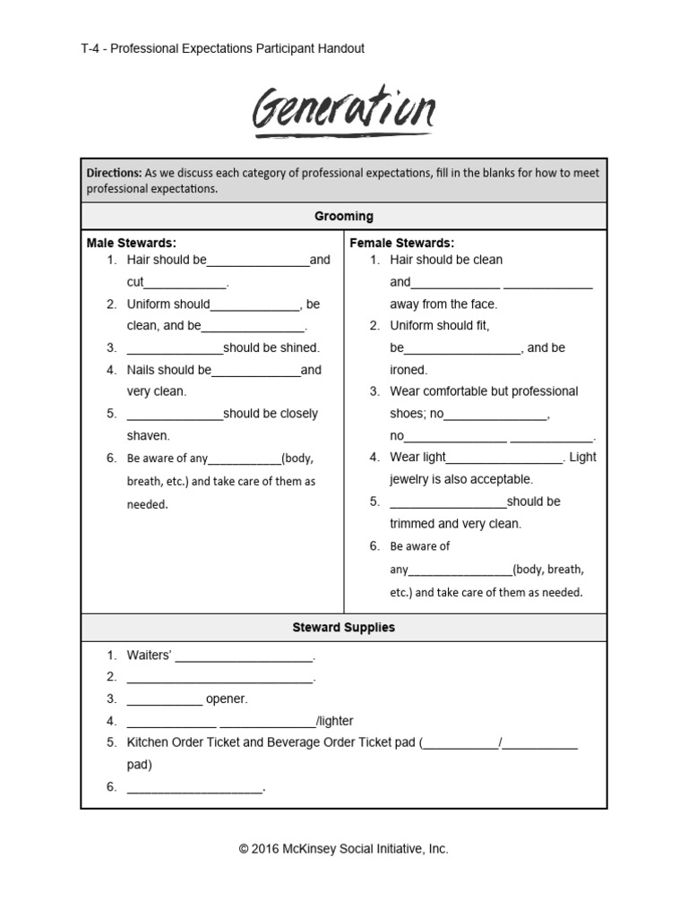Professional Expectations for Stewards | PDF