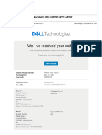 Gmail - Your Dell Order Has Been Received - IRN - IN9000-0001-58072