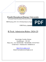 B. Tech. Admission Rules 2024-25