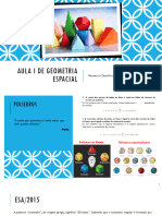 Aula de Geometria Espacial