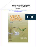 Download pdf Animal Behavior Concepts Methods And Applications Second Edition Nordell ebook full chapter 