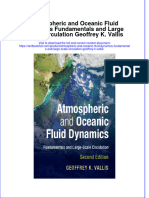 Textbook Atmospheric and Oceanic Fluid Dynamics Fundamentals and Large Scale Circulation Geoffrey K Vallis Ebook All Chapter PDF