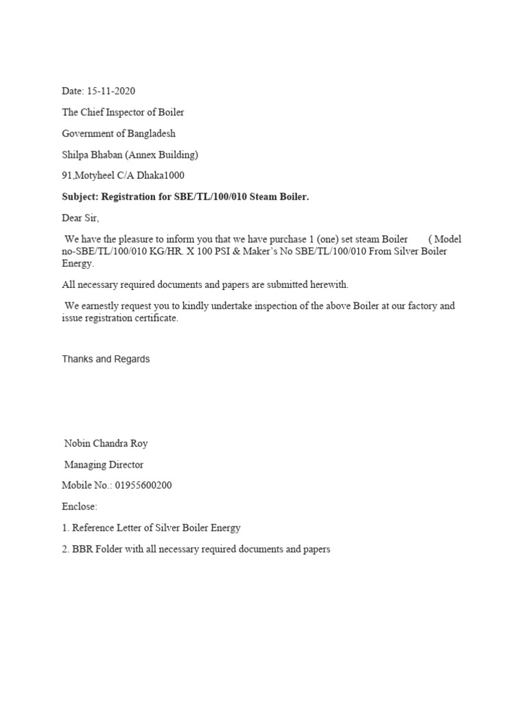 Boiler Registration Request | PDF | Finance & Money Management | Home ...