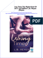 Full Chapter at The Wrong Time The Right Kind of Wrong Book 3 1St Edition L B Reyes Reyes PDF