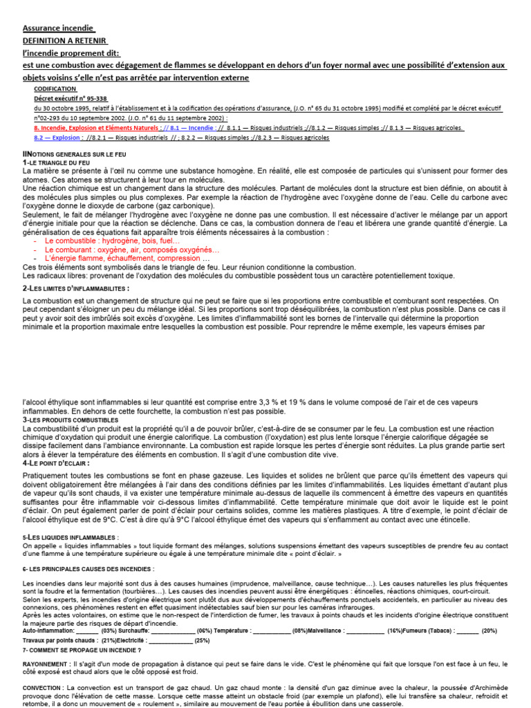 Guide complet sur l'assurance incendie | PDF | La combustion | Combustible