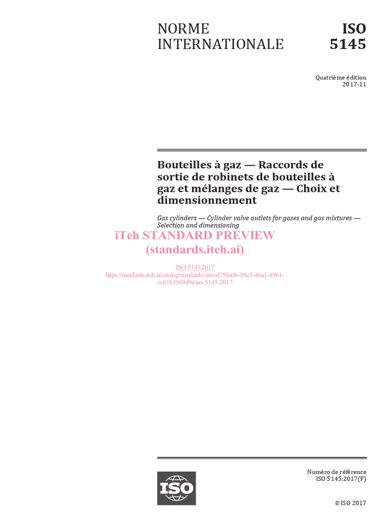 Iso 5145 2017 | PDF | Organisation internationale de normalisation