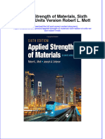 Textbook Applied Strength of Materials Sixth Edition Si Units Version Robert L Mott Ebook All Chapter PDF