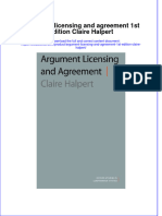 Textbook Argument Licensing and Agreement 1St Edition Claire Halpert Ebook All Chapter PDF