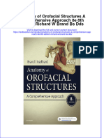 Full Chapter Anatomy of Orofacial Structures A Comprehensive Approach 8E 8Th Edition Richard W Brand Bs Dds PDF