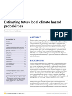 Estimating Future Local Climate Hazard Probabilities