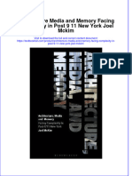 Textbook Architecture Media and Memory Facing Complexity in Post 9 11 New York Joel Mckim Ebook All Chapter PDF