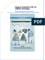 Textbook Archaeological Chemistry Viii 1St Edition Armitage Ebook All Chapter PDF