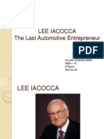 Lee Iacocca The Last Automotive Entrepreneur: Ullas Udayakumar MBA - 10 B Batch Roll No.56