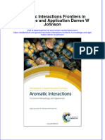 Download textbook Aromatic Interactions Frontiers In Knowledge And Application Darren W Johnson ebook all chapter pdf 