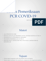 Materi Teknis Pemeriksaan COVID PCR