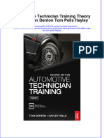 Download full chapter Automotive Technician Training Theory 2Nd Edition Denton Tom Pells Hayley pdf docx
