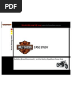 Harley Davidson Case Study - Building Brand Communities