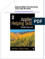 PDF Applied Helping Skills Transforming Lives Leah M Brew Ebook Full Chapter