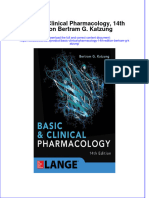 Download textbook Basic Clinical Pharmacology 14Th Edition Bertram G Katzung ebook all chapter pdf 