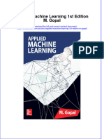 Download pdf Applied Machine Learning 1St Edition M Gopal ebook full chapter 