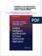 Download textbook Artificial Intelligence And Blockchain For Future Cybersecurity Applications 1St Edition Yassine Maleh ebook all chapter pdf 