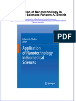 Full Chapter Application of Nanotechnology in Biomedical Sciences Faheem A Sheikh PDF