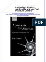 Download textbook Arguments About Abortion Personhood Morality And Law First Edition Kate Greasley ebook all chapter pdf 