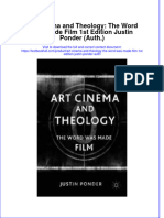 Textbook Art Cinema and Theology The Word Was Made Film 1St Edition Justin Ponder Auth Ebook All Chapter PDF