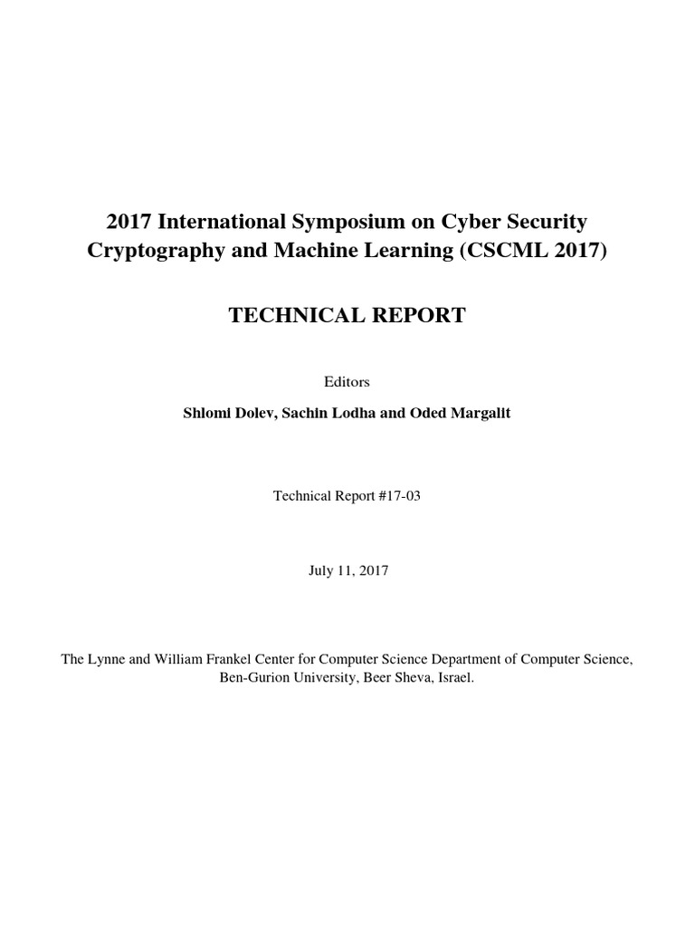 On Cyber Security Cryptography and Machi | PDF | Machine Learning ...