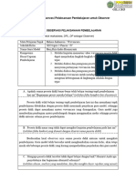 Lampiran 5. LK 4 Format Lembar Observasi Pelaksanaan Pembelajaran Untuk Observer