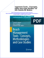 Download textbook Beach Management Tools Concepts Methodologies And Case Studies 1St Edition Camilo M Botero ebook all chapter pdf 