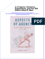 Download textbook Aspects Of Agency Decisions Abilities Explanations And Free Will 1St Edition Alfred R Mele ebook all chapter pdf 