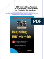 Download textbook Beginning Bbc Microbit A Practical Introduction To Microbit Development 1St Edition Pradeeka Seneviratne ebook all chapter pdf 