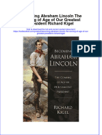 Download textbook Becoming Abraham Lincoln The Coming Of Age Of Our Greatest President Richard Kigel ebook all chapter pdf 