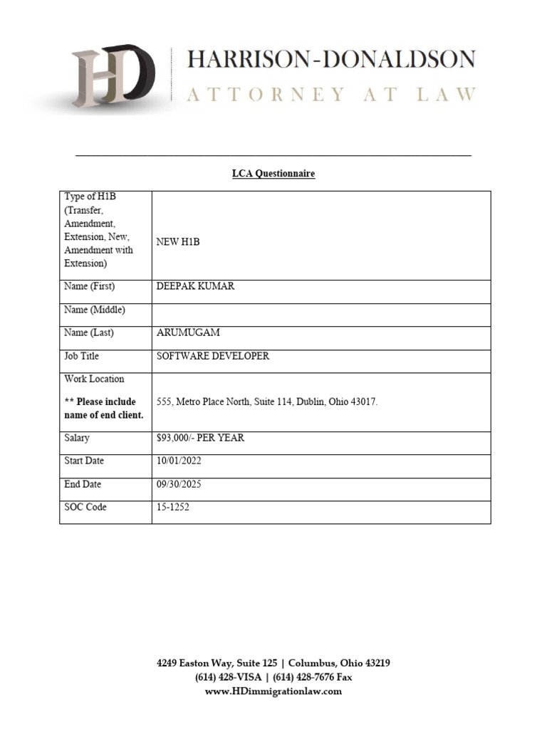 LCA Questionnaire For Deepak | PDF | System | Software