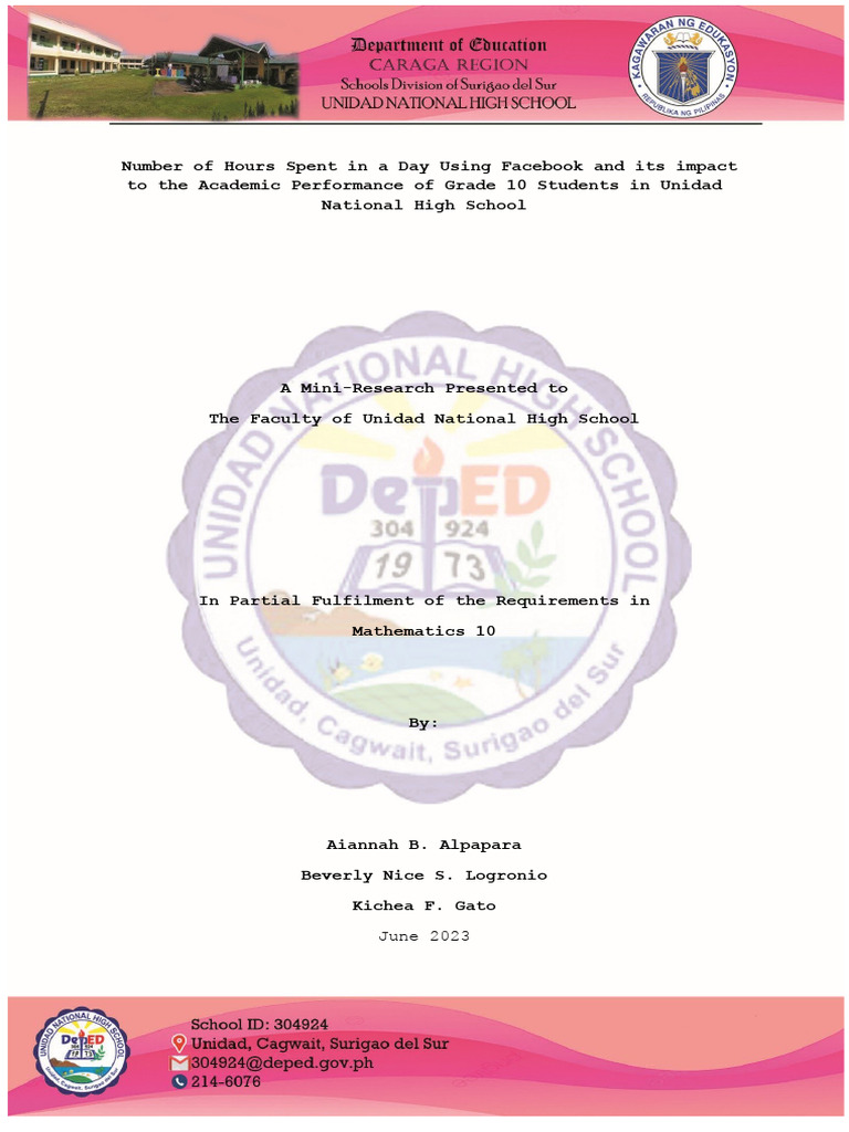 Math Mini Research | PDF | Social Media | Popular Culture & Media Studies