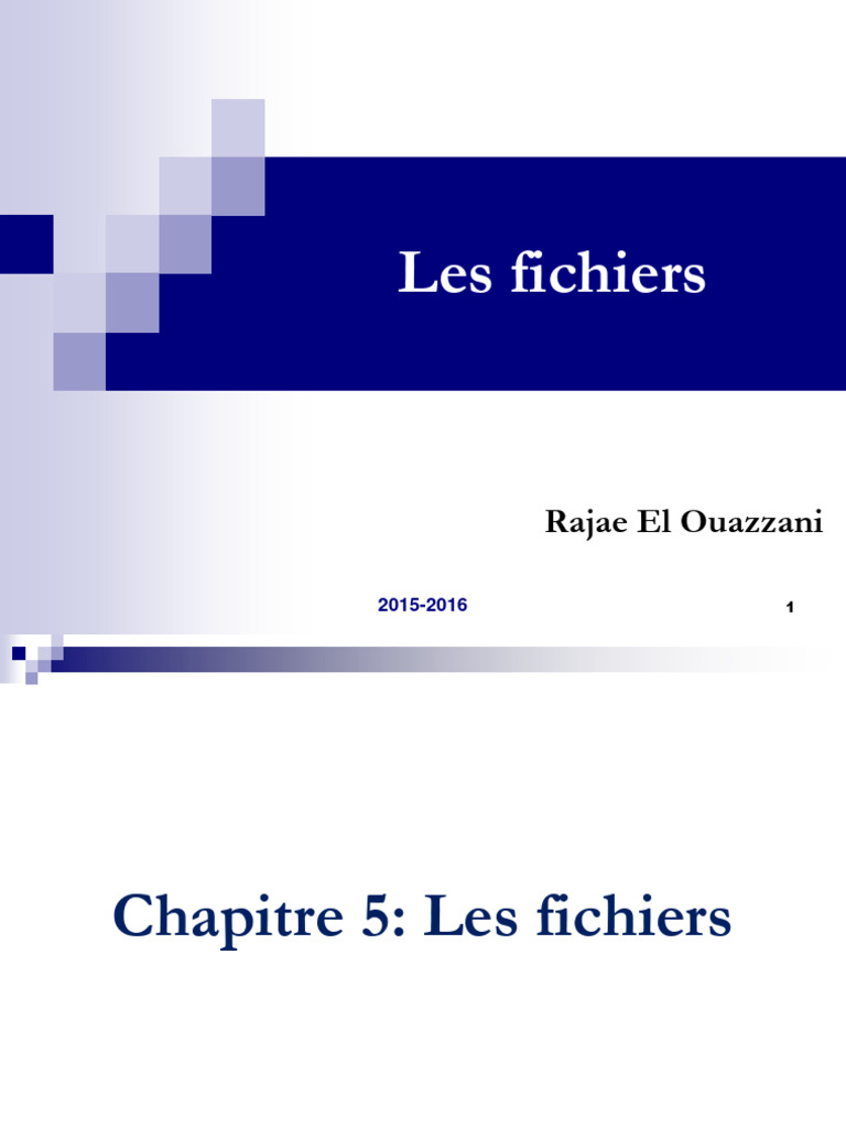 Gestion des Fichiers en C: Accès et Manipulation | PDF | Fichier ...
