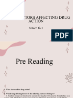 Unit 5: Factors Affecting Drug Action: Nhóm T 1
