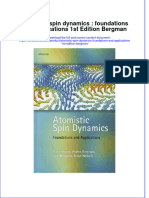 Textbook Atomistic Spin Dynamics Foundations and Applications 1St Edition Bergman Ebook All Chapter PDF