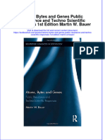 Download textbook Atoms Bytes And Genes Public Resistance And Techno Scientific Responses 1St Edition Martin W Bauer ebook all chapter pdf 