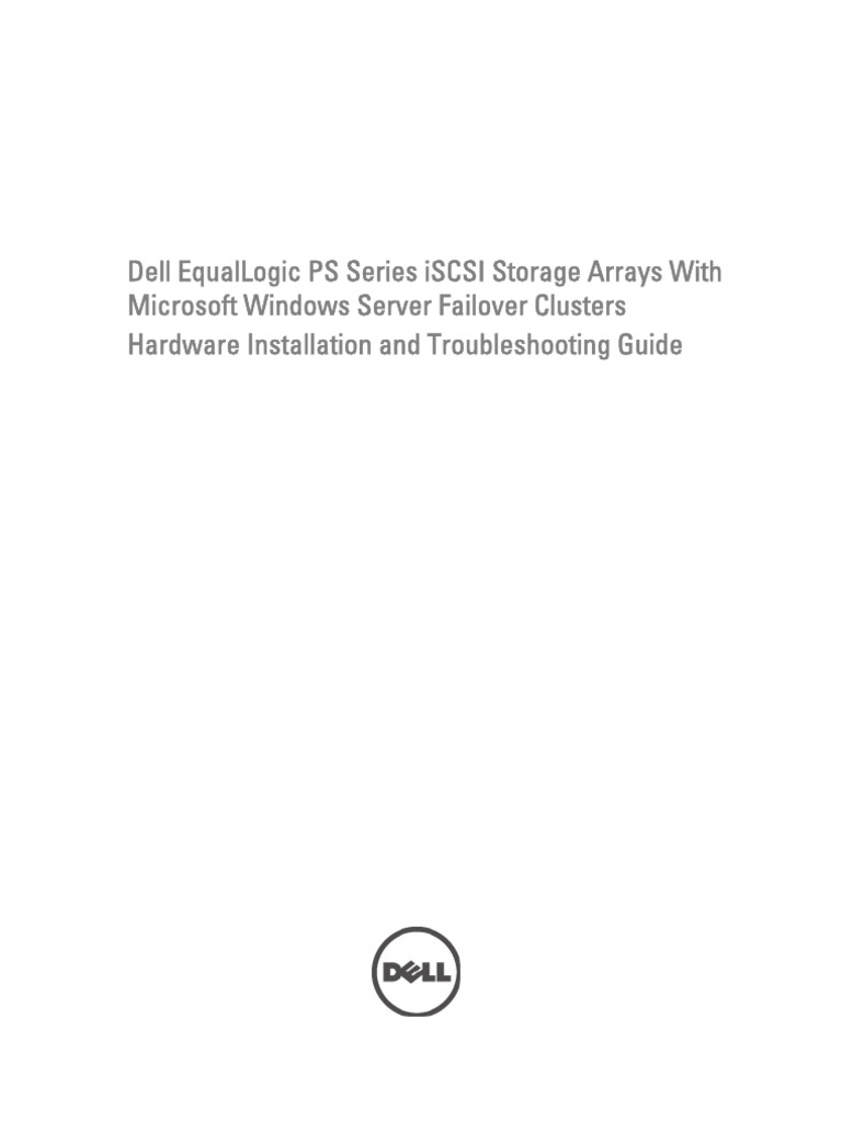 Dell-Equallogic-Hardware and Troubleshooting Guide | PDF | Network ...