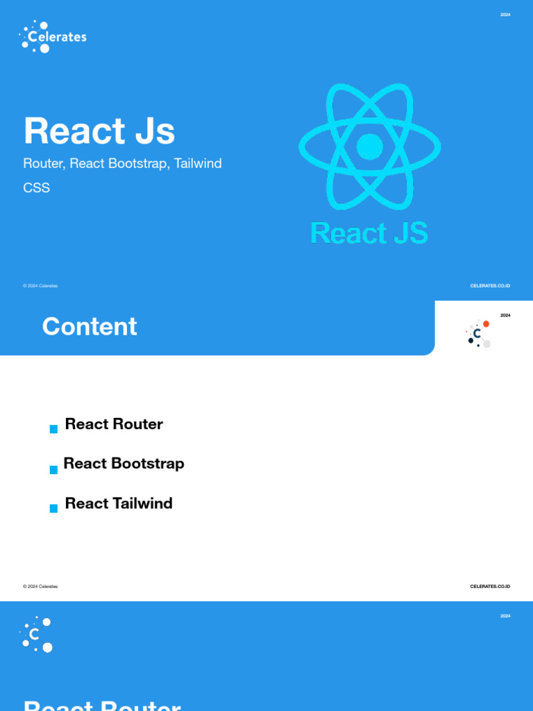 React - Js (Router, Bootstrap, Tailwind) | PDF | Bootstrap (Front End ...