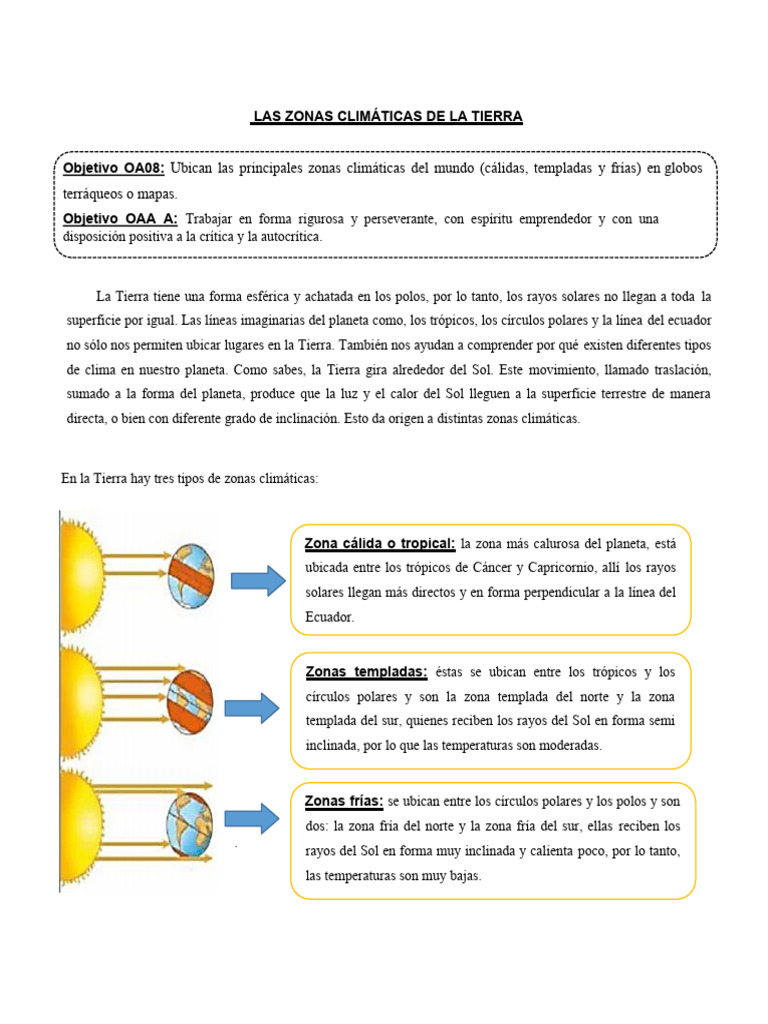 Zonas Climáticas de la Tierra | PDF | Clima | Zona tropical