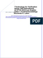 Download textbook Automated Technology For Verification And Analysis 16Th International Symposium Atva 2018 Los Angeles Ca Usa October 7 10 2018 Proceedings Shuvendu K Lahiri ebook all chapter pdf 